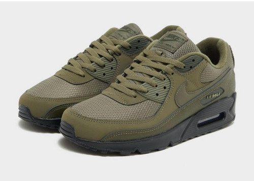 Nike Air Max 90 Trainers UK Size 8 Olive Khaki JD Sports - Picture 1 of 7