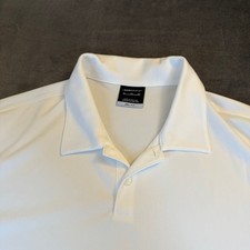 Nike Golf Dri-FIT Polo Shirt White Logo Short Sleeve Mens Extra Large XL