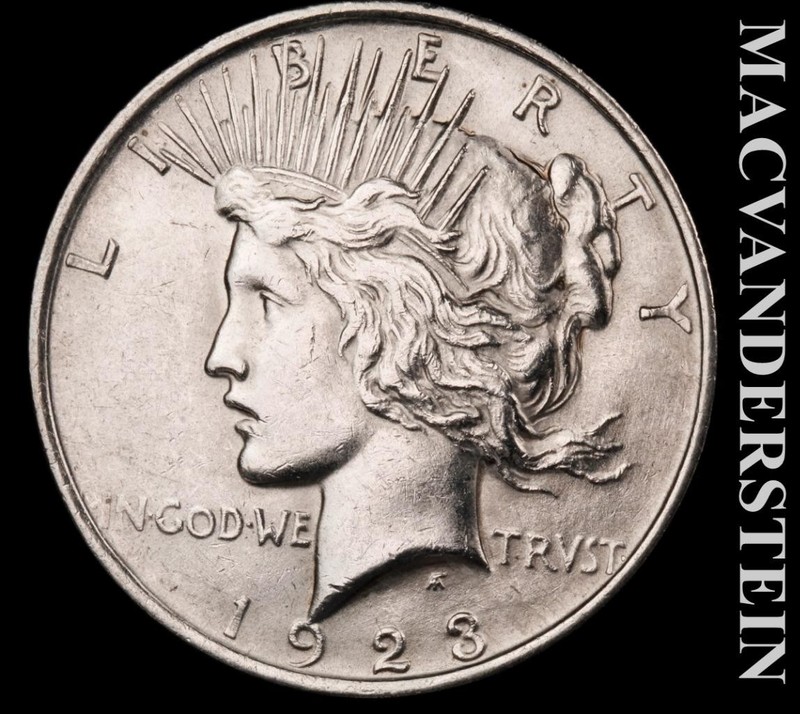 1923 Silver Peace Dollar - Scarce  High Grade  Lustrous  No Reserve  #L6830