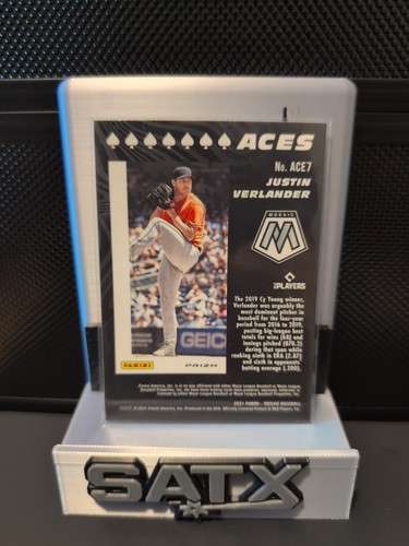 Mosaico Panini 2021 Justin Verlander ases mosaico verde Astros  - Imagen 2 de 2