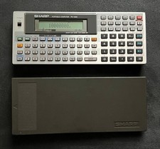 SHARP PC-1450 Pocket Computer Vintage LCD Tested Working Japan