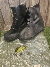Onguard 4 Buckle Style Black Rubber Over Boots #86063 Size 12