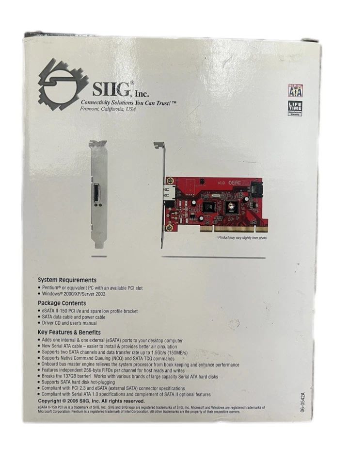 SIIG eSATA II-150 PCI i/e - Image 4 of 4