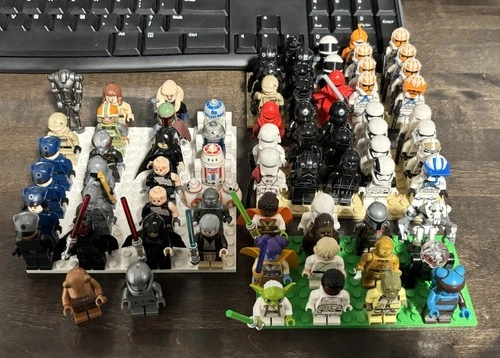 Mixed Lego Star Wars Minifigure Lot Used Grievous Noga-Ta Captain Phasma