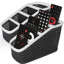 Remote Control Holder, 2 Pack, 4-Compartment Organizer