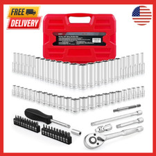 75pcs 1/4" Drive Impact Socket Set, Master Socket Set, Wrench Set with 1/4" Bit