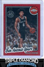 2025-26 Topps Dylan Harper 1980-81 Chrome Rookie RC Red Refractor #4/5 BNB280