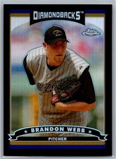 BRANDON WEBB 2006 Topps Chrome Black Refractor #024/549 Diamondbacks #209