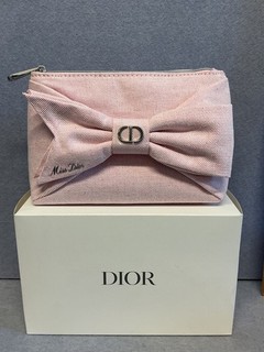 Miss Dior Paris bag makeup pouch cosmetic canvas bag pink T06