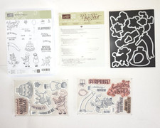 Stampin ' Up Birthday Delivery Stamps  Thinlits Dies Set