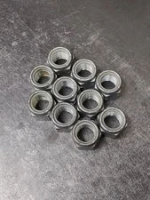 7/8"-14 Nylon Insert Lock Hex Nuts Grade 2 Zinc Finish Fine Thread - Qty of 10