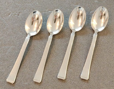 4 (x) versilberte Kaffeelöffel verfügbar - WMF 2500 Art Deco Bauhaus 90er Silber