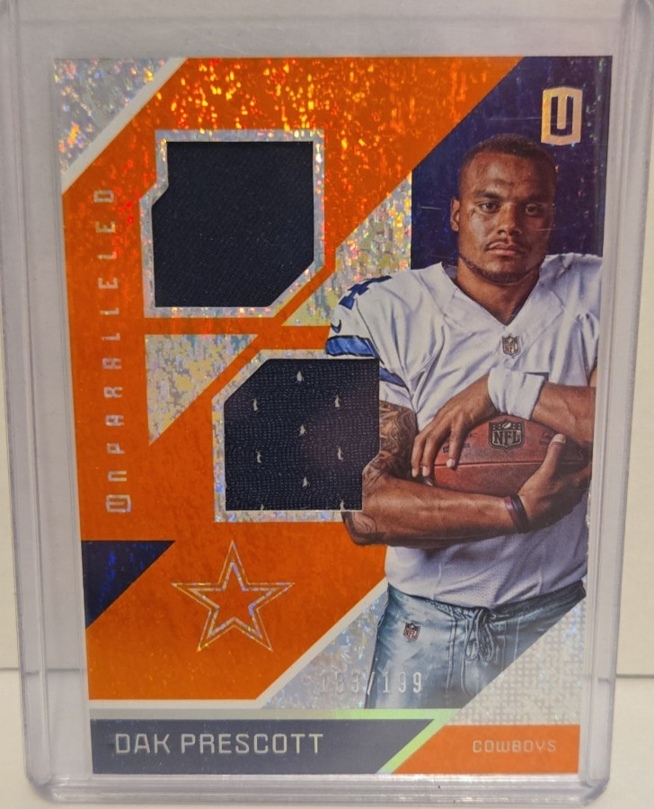 Dak Prescott Panini Unparalleled Rookie Materials #RMDP Dual
