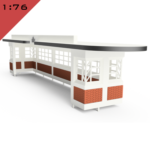 LEICESTER TRAM \ BUS SHELTER 1:76, 1:148 Scale, OO, N gauge Model Miniature - Picture 3 of 13