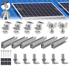 Solar Panel Roof Mount Mounting Bracket Kit for 1-4 Pcs Solar Panels Universal