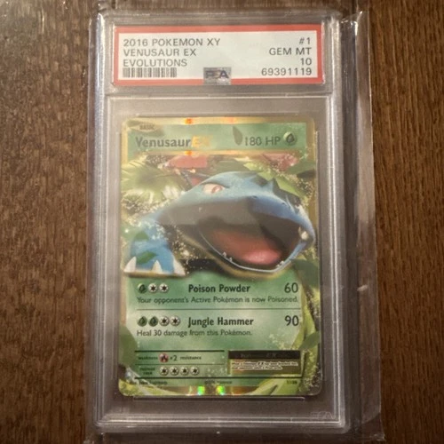 2016 POKEMON XY EVOLUTIONS #1 VENUSAUR EX EVOLUTIONS PSA 10 GEM MINT