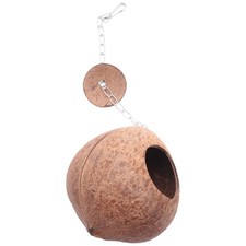 Natural Coconut Bird Nest House Hut For Pet Parrot Budgies Parakeet5605