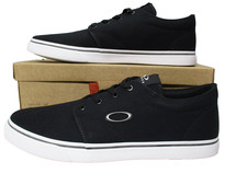 Oakley Split Black Canvas Lace Sneakers Shoes Mens Sz 10
