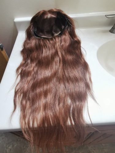 Quality European Full Lace Medium Brown Human Hair wig 18"-27" Great - Picture 9 of 24