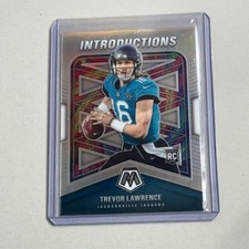 Trevor Lawrence Rookie Card RC 2021 Mosaic Introductions Jaguars sp Insert #1. rookie card picture