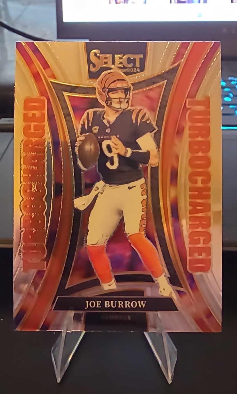 2024 Panini Select - Turbocharged Joe Burrow #7 Silver Prizm