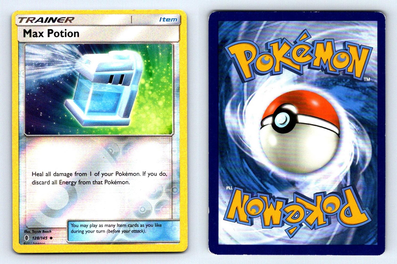 Max Potion #128/145 Reverse Holo Guardians Rising Pokemon Card - LP