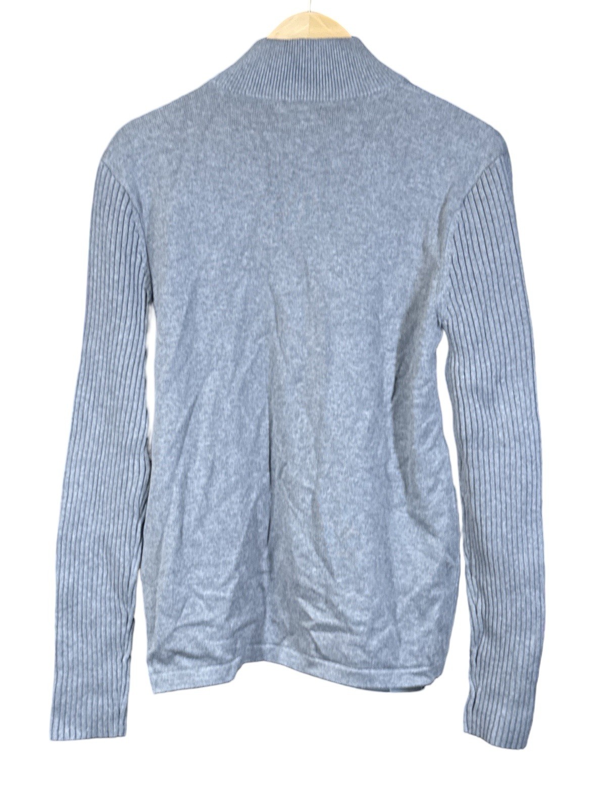 RARE Michael Kors Men's Full Zip Logo Ash Melange Cardigan Size Medium - SAMPLE image 2