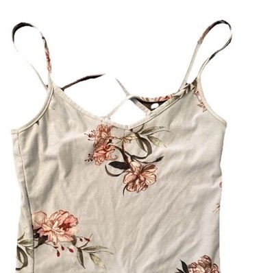Rue 21 cami y2k womens x small vtg coquette Top Floral Whimsigoth romantic tank