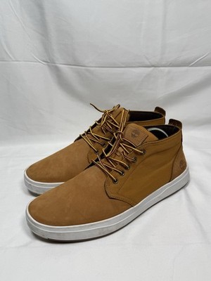 Timberland Davis Square Chukka Boots Men's Wheat Leather Comfort Lace Up - 11