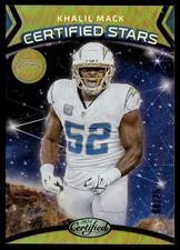 2024 Panini Certified Stars Mirror Gold Khalil Mack 08/25 #16