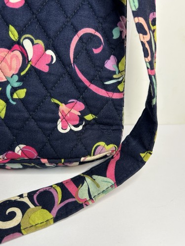 Vera Bradley Crossbody Hipster Bag Ribbons Retired Pattern Adjustable Strap 2012 - Picture 12 of 19