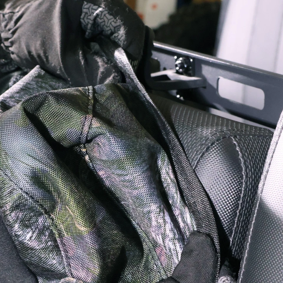 Fundas de asiento para Kawasaki Mule 4010 4000 3000 3010 2001-2025 camuflaje UTV cubierta 1680D Foto 4 de 4