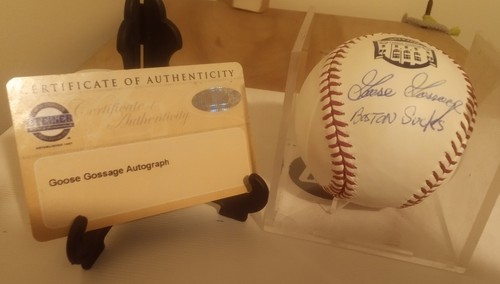 Goose Gossage OMLB "Boston Sucks" Autographed Baseball New York Yankees HOFer - Picture 7 of 7