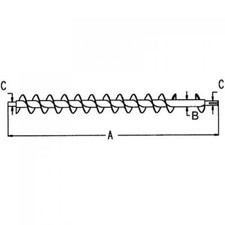 Used Auger - Tank Cross Rear fits John Deere 9400 9650 9500 9560 9660 AH201743