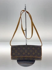LOUIS VUITTON Pochette Twin PM Monogram Canvas BRW PVC BRW Allover