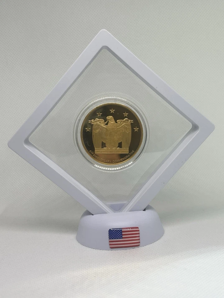2001-2006 World Trade Center Comm.Collectors Mint.999 Silver 24k Gold .stand🇺🇸 - Image 4 of 4