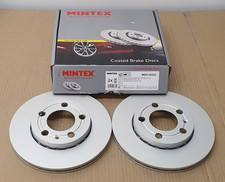 Image of BRAKE DISCS X2 239 mm COATED FRONT FITS SKODA VW MINTEX MDC1652C