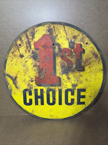 VTG RARE Dodge 1st Choice Metal Sign 19โ Mopar USA, Man Cave/She Shed HTF WOW!