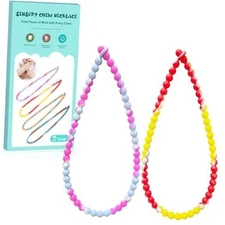 Teething Necklace for Baby - Integrated Safety Design for Toddler, Sensory 