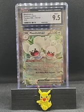 ✨Maushold EX Ultra RARE Pokemon Card CGC 9.5 MINT+ Paradox Rift #155/182 (2023)✨