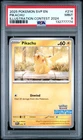 2025 POKEMON SVP EN-SV BLACK STAR PROMO ILLUSTRATION CONTEST 2024 PIKACHU PSA 9