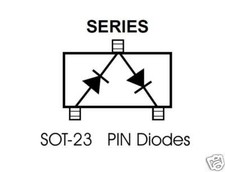 HSMP-3862 Series RF PIN Diodes ...........Lot of 5.....