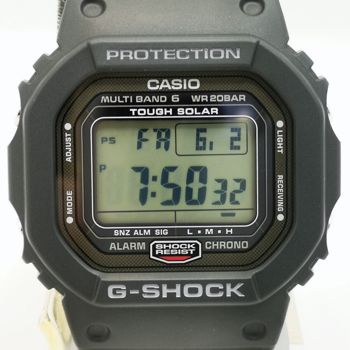CASIO G-SHOCK GW-5000U-1JF Black Solar Radio Digital Men's Watch New in Box