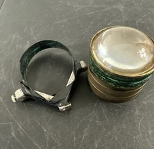 ANTIQUE BRASS CONDENSER LENS .