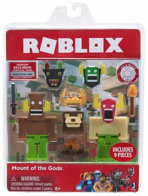 Roblox Mount Of The Gods Figure Code 9 Piece Set H1 For Sale