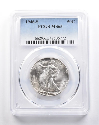 1946-S Walking Liberty Half Dollar MS65 PCGS *4980