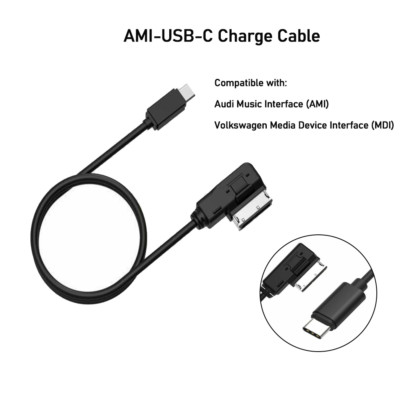Audi Cable Adapter A3 Q3 Q5 VW MDI MMI AMI to USB Type-C Charge For Samsung