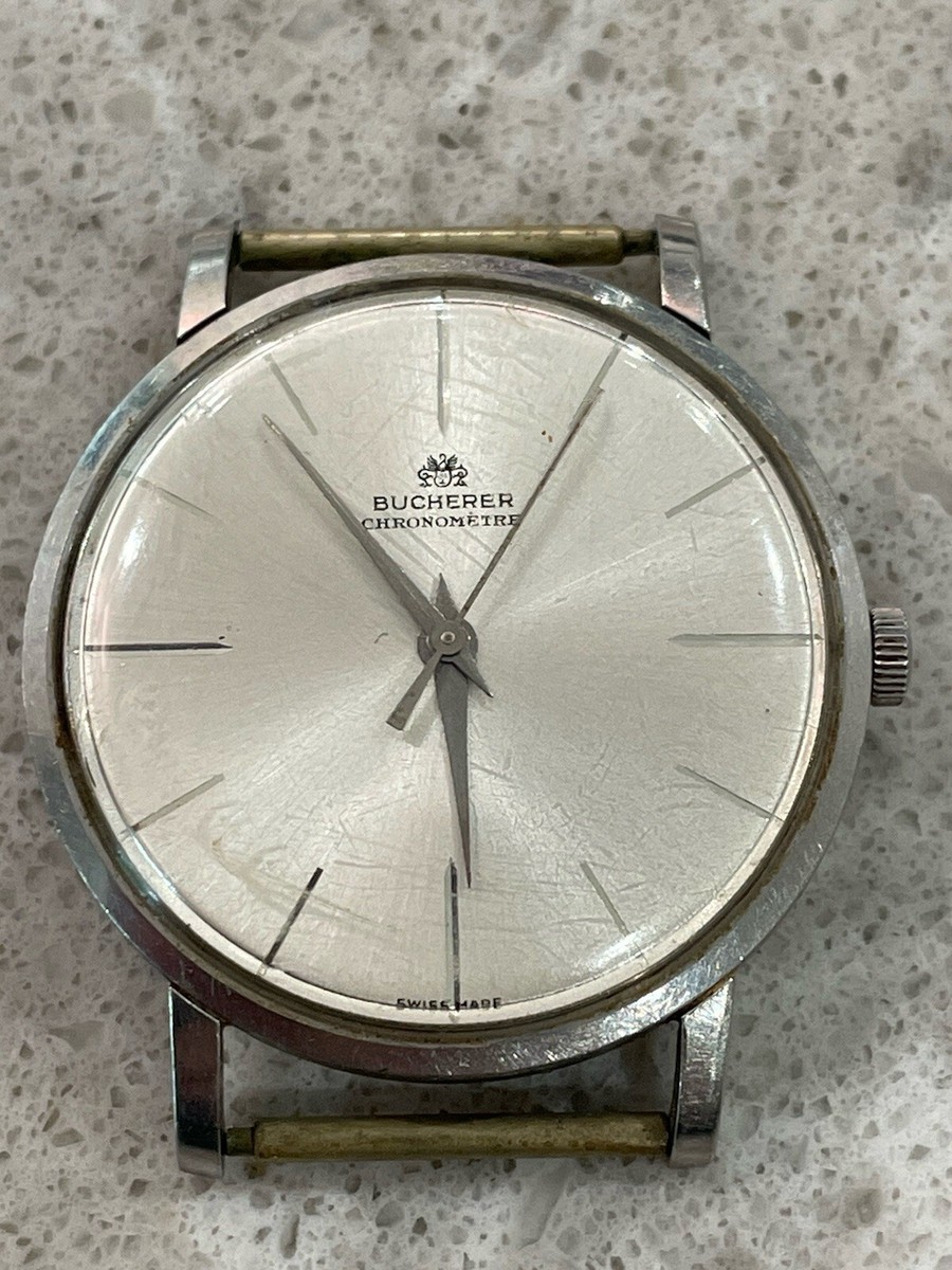 BUCHERER ヴィンテージ腕時計 Vintage Bucherer Chronometer Certified Swiss Men's Watch