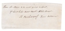 Admiral Charles Dashwood (1765-1847) Signed Clip Autographed Napoleonic War 1812