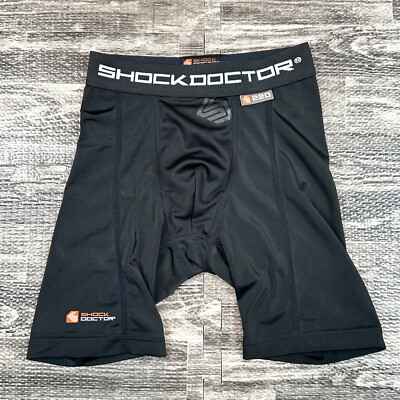 Shock Doctor Youth Boys Slider Shorts Med Youth Small Black No Cup #220 